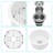 Dual Mounted Single Bowl Ceramic Circular Kitchen Sink