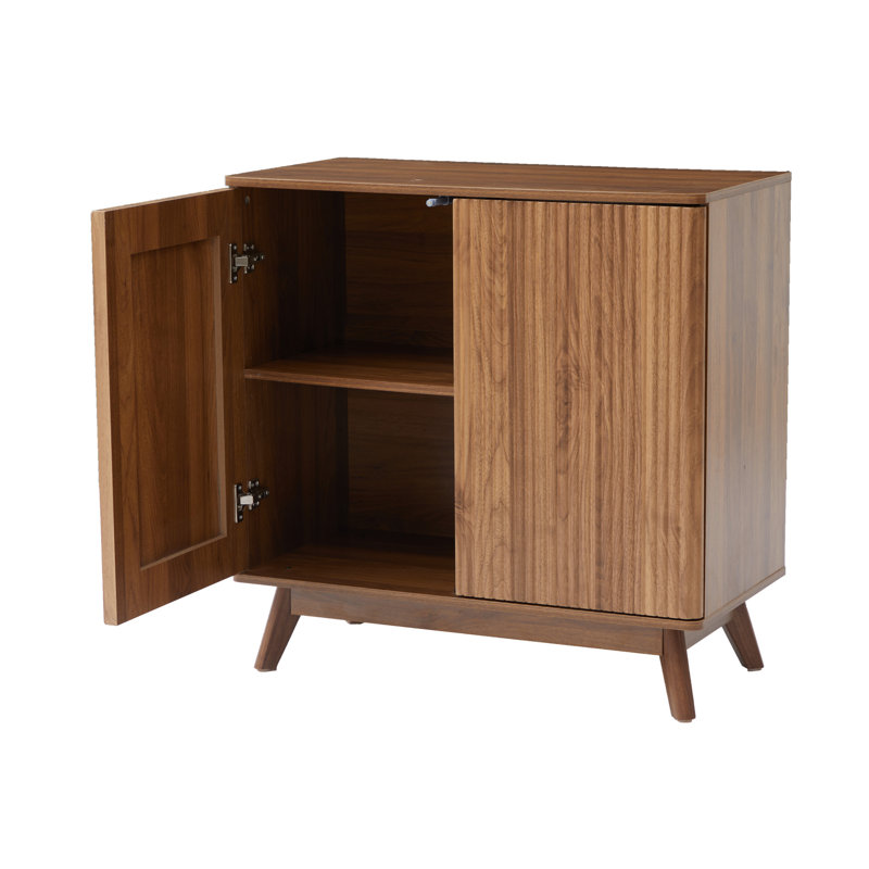 Deluna 31.5" Tall 2 - Door Accent Cabinet, Brown