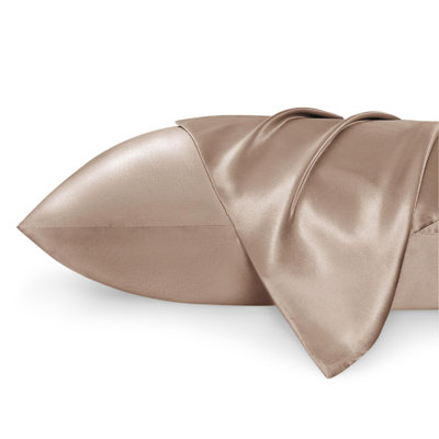 Bedsure Cooling Satin Pillowcase Envelope Closure(Set Of 2)