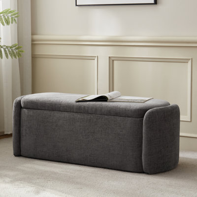 Stana Upholstered Storage Ottoman Bench with Large Hidden Storage