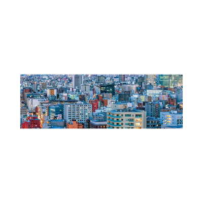 Urban Cityscape Panorama, Tokyo, Japan by Jan Becke - Wrapped Canvas Panoramic Print
