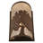 Rustic Lodge Flush Mounted Sconce