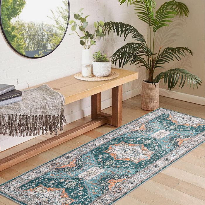 Tapis Fastury avec envers antidérapant, Tapis de couloir 2 pi x 6 pi