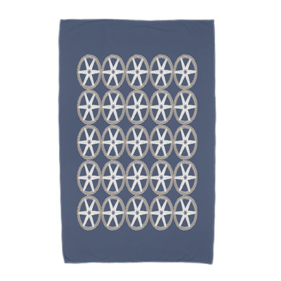 Serviette de bain à imprimé géométrique Aksel