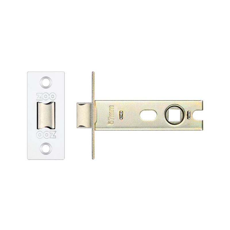 Project Tubular Latch, Satin Stainless Steel, 6cm H x 2.5cm W x 7.6cm D