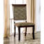 Chaise d'appoint rembourrée Gwennetta en vert / gris