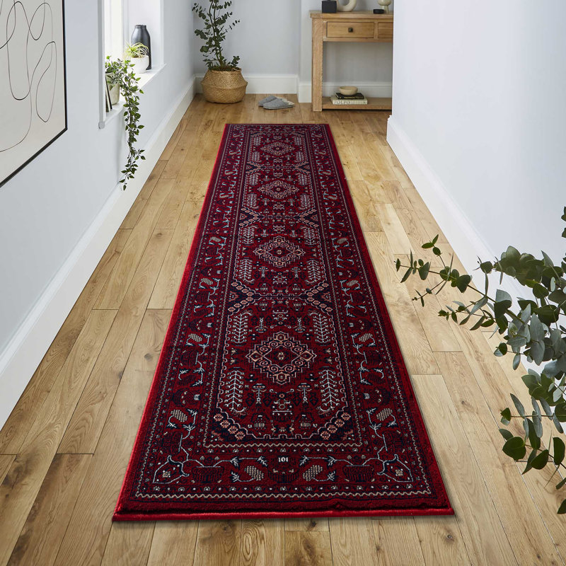 Natalie Floral Indoor / Outdoor Area Rug, Rectangle 80 x 300 cm
