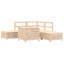 62cm Wide Outdoor L-Shaped Patio Sofa