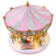 Carrousel en cristal rose 12 po