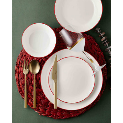 Porcelain China Dinnerware Set 18 Piece - Service for 6