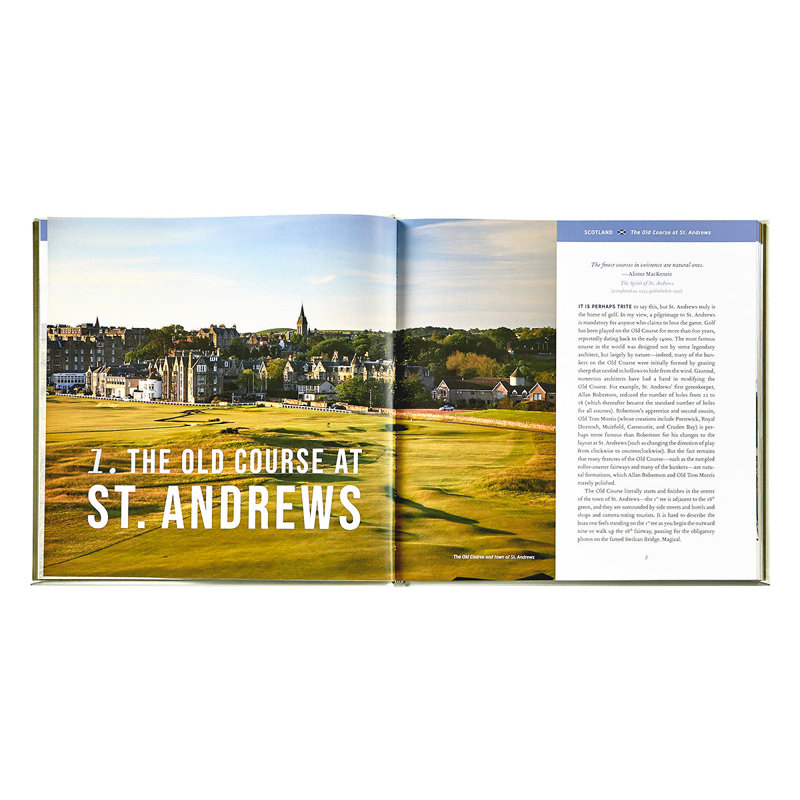 Golfing the British Isles Leather Bound Special Edition Coffee Table Book