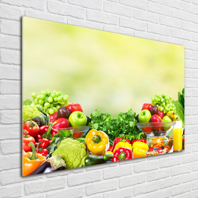 Fruits And Vegetables - No Frame Print on Glass