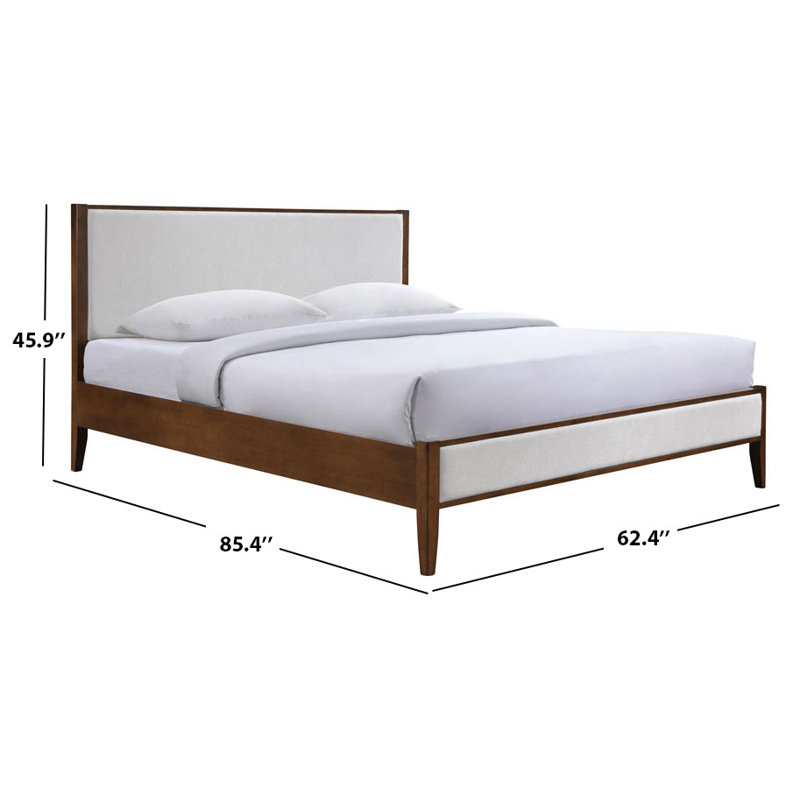 Giuliano Channel Tufted Bed, Brown, Queen