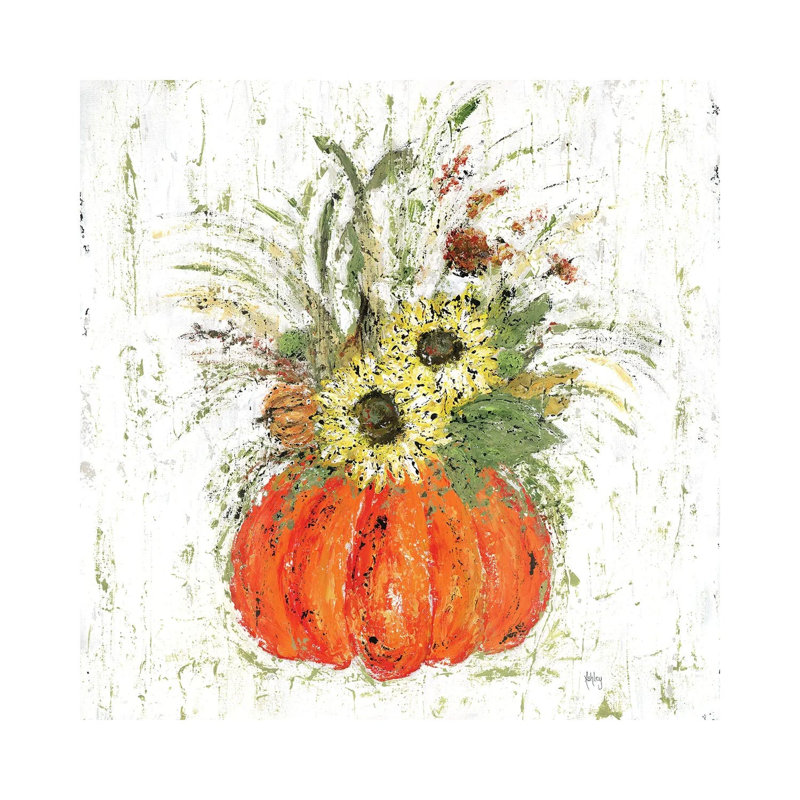 Fall Floral by Ashley Bradley - Print on Canvas, Wrapped Canvas, 66.04 cm H x 66.04 cm W x 1.91 cm D