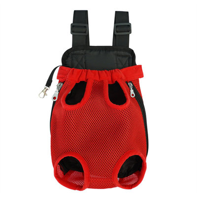 a knapsack Pet Backpack Portable Mesh Breathable Backpack For Outdoor Use