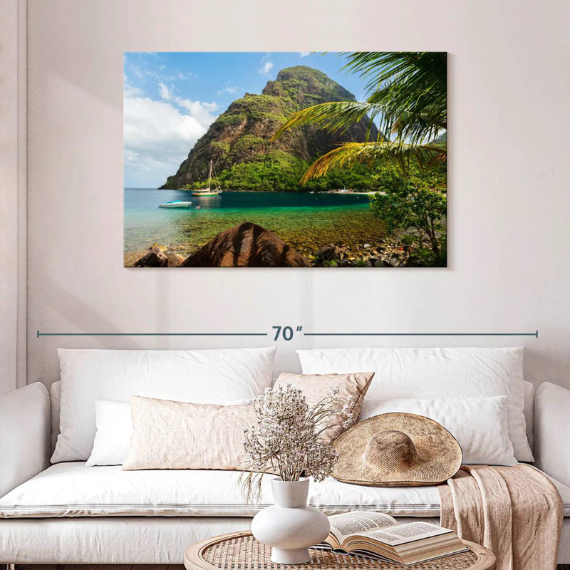 Petit Piton, 30" H x 45" W