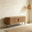 Modern TV Stand, 63In Fluted TV Stand Modern Media Console Table Entertainment Center With Sliding Door And Solid Wood Legs For Living Room Bedroom Office-1650074796
