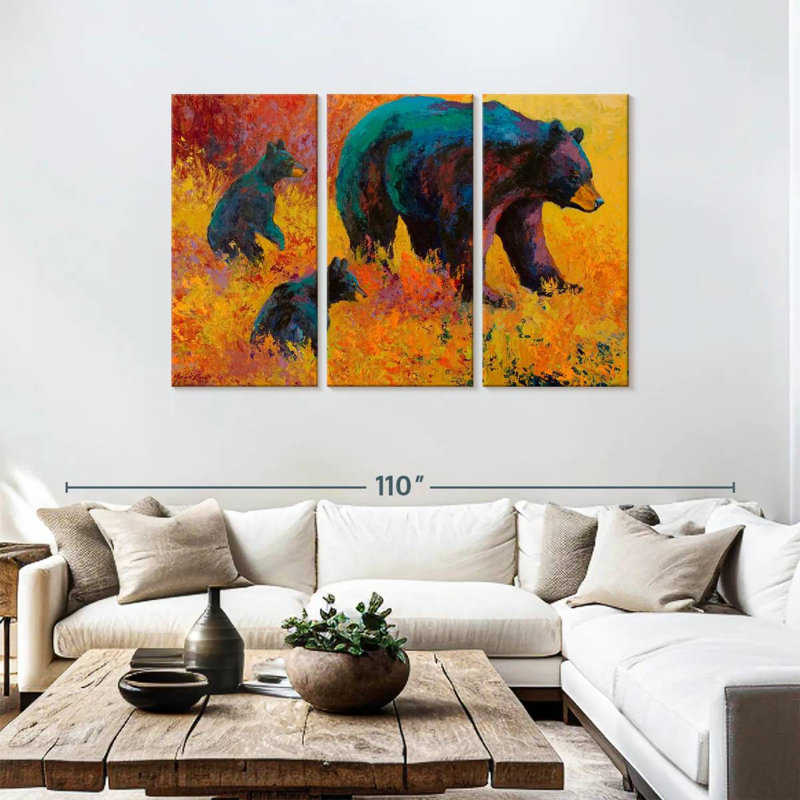 Brampt Double Trouble Black Bear, 48" H x 74" W