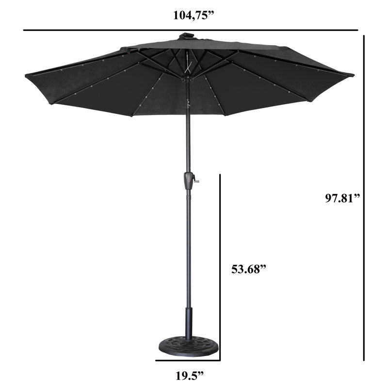 PARAPLUIE À PATIO UNIQUE, Beige