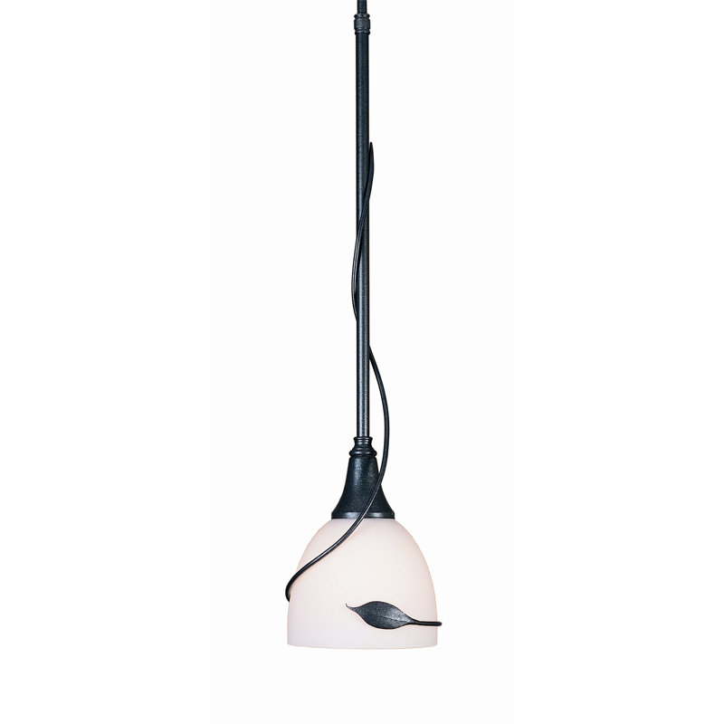 Leaf 1 - Light Single Bell Pendant, Black