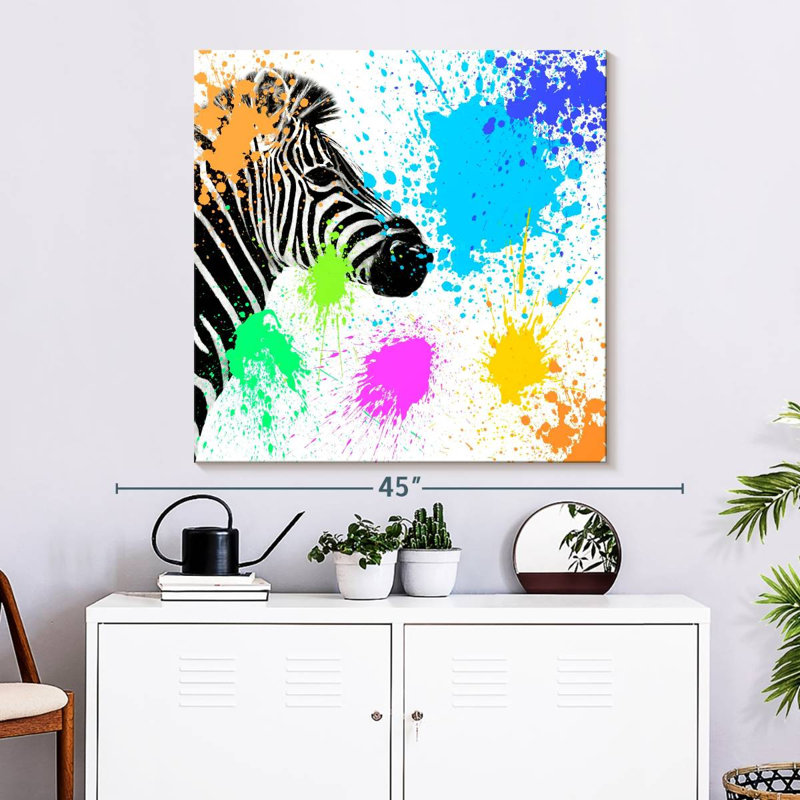 Brampt Zebra I, 33" H x 33" W