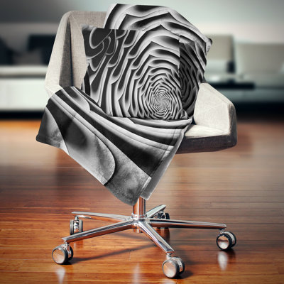  Abstract Flower Shaped Fractal Art Pillow