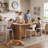 Upholstered Counter Stool with Metal Legs-120358059