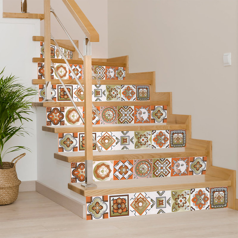 8'' W x 8'' L Vinyl Peel and Stick Mosaic Tile