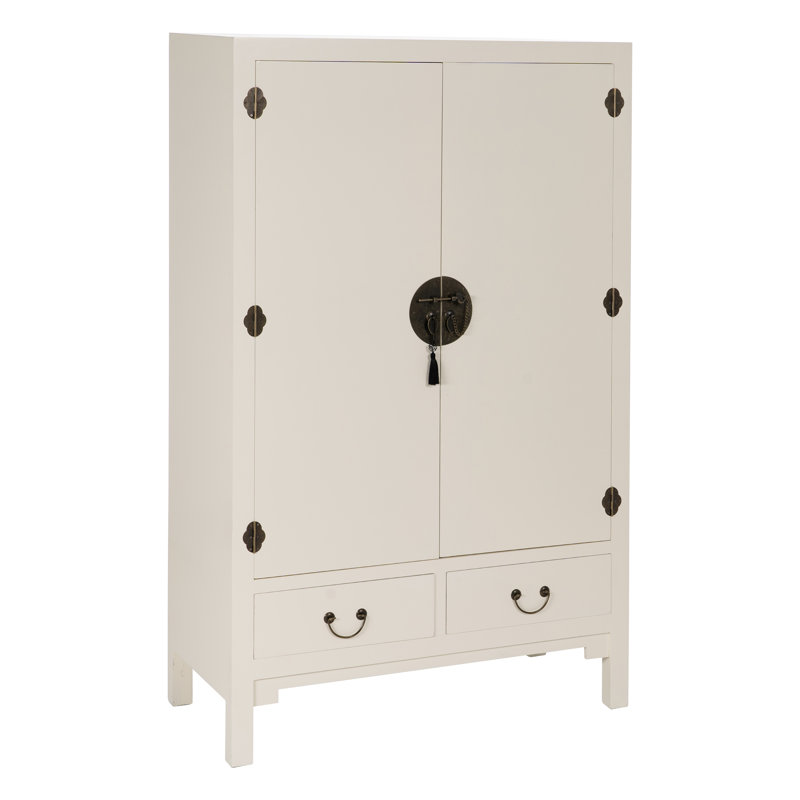 Bobetta 2 Door Manufactured Wood Wardrobe, White