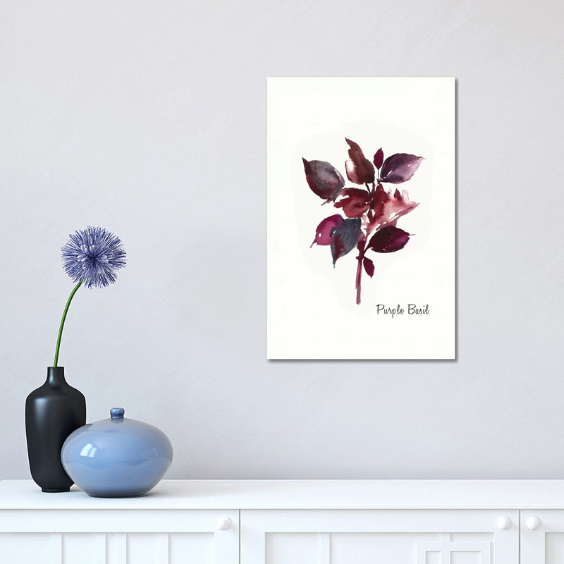 Purple Basil by Asia Jensen - Wrapped Canvas Painting