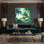 Toile hawaïenne vert palmier dattier-305295068