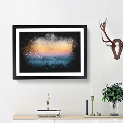 Beautiful Beach Paint Splash - Framed Print
