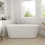Baignoire de trempage autoportante 63 po. X 29 po. Blanche-93479523