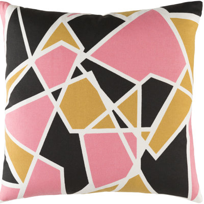 Coussin en coton à motif géométrique Trudy
