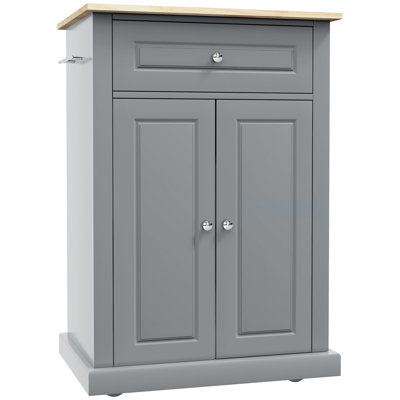 HOMCOM Rolling Kitchen Island Cart