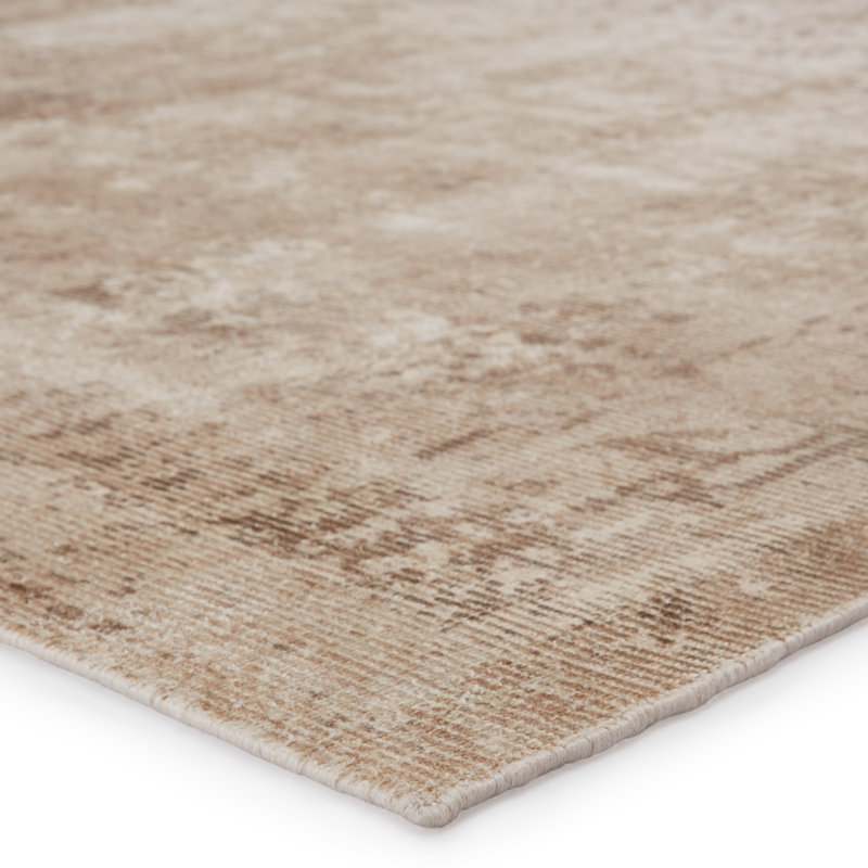 Tapis beige tissé à la main Adamsiii, Rectangle de 5 pi x 8 pi