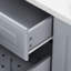 Îlot de cuisine de 50,7 po avec rangement, poubelle inclinable et organisateur d'armoire escamotable-133243699