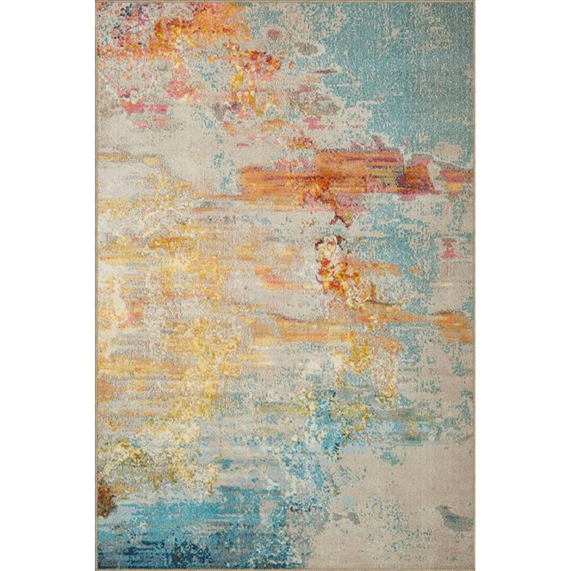 Tapis lavable à motif pastel doux, Tapis de couloir 3 pi 3 po x 9 pi 10 po