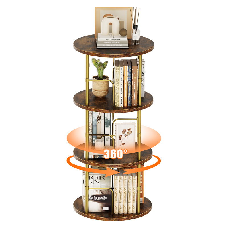 Bibliothèque Mykelti, Brun, (3 tablettes) H 38,1 po x l 17,7 po x P 17,7 po