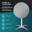 Circular Steel Top Dining Table