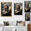 Palette de singe gris printemps floral - art mural singe-1634384849-1668236721