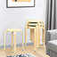 Chaise d'appoint empilable en beige