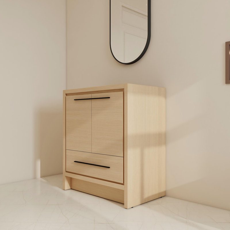 Base de meuble-lavabo simple 30 po avec tablette et tiroir