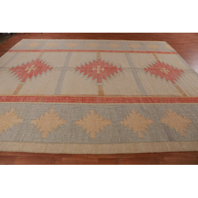 Vegetable Dye Kilim Turkish Area Rug 1 x13