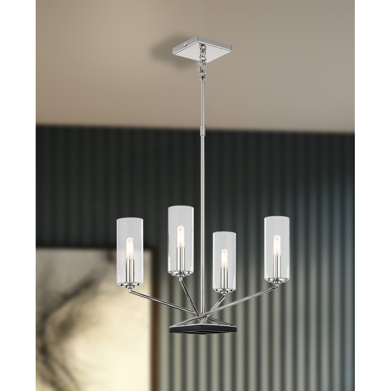 Gibsonton 4 - Light Dimmable Geometric Chandelier
