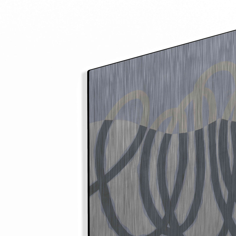 Red Barrel Studio® «Loops I» par Kathy Ferguson, art mural en métal, H 16 po x l 12 po