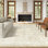 Stain Resistant Neutral Washable Rugs for Living Room, Floral Vintage Thin Area Rug (Beige)