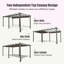 Pergola rétractable d'extérieur 11 x 20 pi avec abri de jardin en aluminium résistant aux intempéries