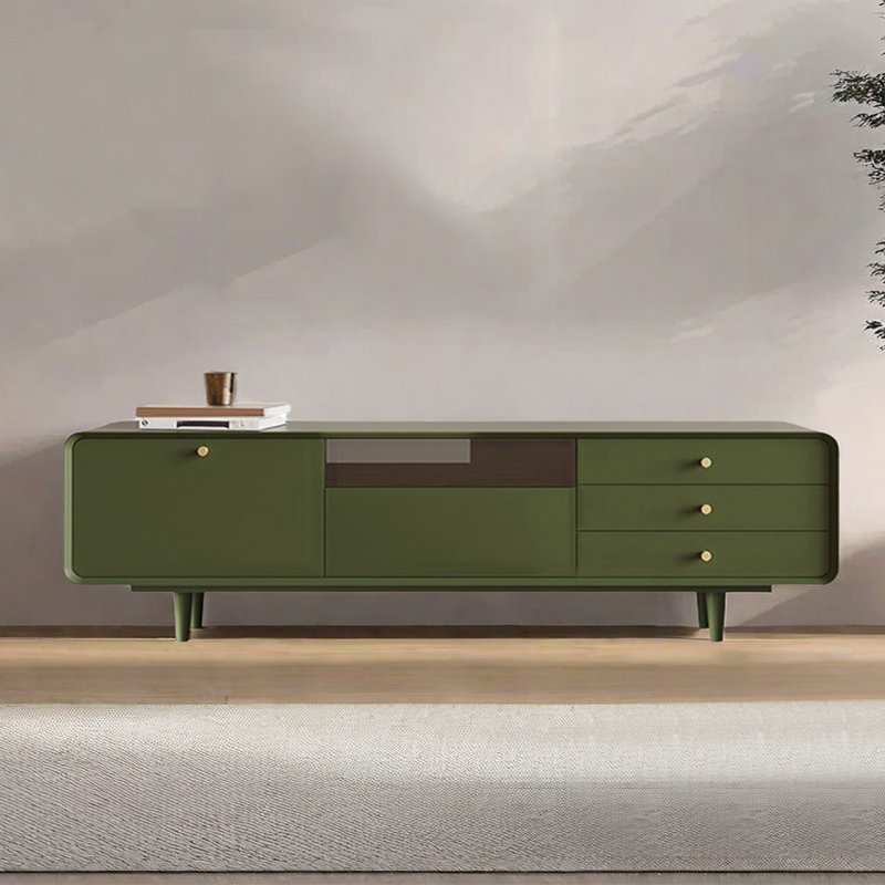 French Style Green TV Stand, 82.67"