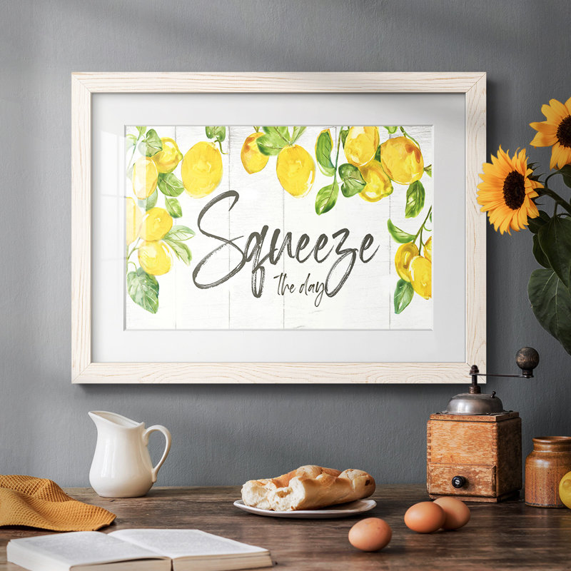 " Lemon Squeeze ", White, 28" H x 42" W x 1.5" D